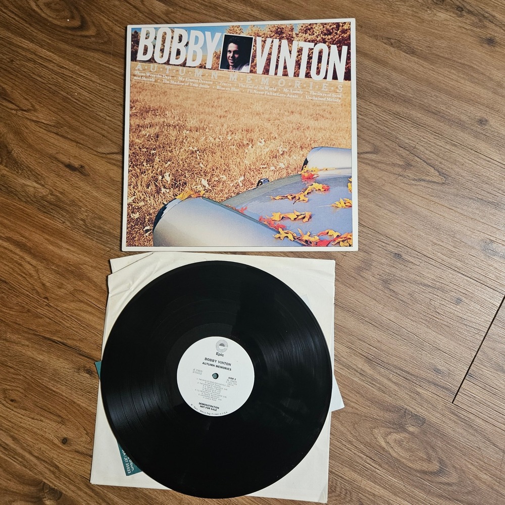 Bobby‎ Vinton – Autumn Memories Epic 1978 JE 35605 PROMO Vinyl LP VG+ EX/EX